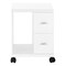 Homeroots 17.75" X 17.75" X 23" White Particle Board Hollow Core 2 Drawers Office Cabinet 333355 - alternate 2