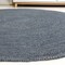Jonathan Y Zara Braided Coastal Cottage Round Jute Blue 5 ft Round Area Rug RNF116C-5R - alternate 2