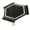 Apollo Tile Aureole 8.66 in. x 9.84 in. Matte Black and White Porcelain Hexagon Wall and Floor Tile (8.07 sq ft/case) - 18 Sheets APLENC88NITA - alternate 4