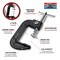 Performance Tool 6 in. Quick Release C-Clamp, Malleable Iron, Chrome Screw W286 - alternate 3
