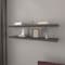 Homeroots 47" Set Of Two Dark Gray Wood Wall Mounted Floating Shelves 571360 - alternate 2