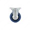 Richelieu Industrial Blue Elastic Rubber Caster, Fixed, with Plate, Blue F08334 - alternate 2