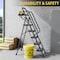 Wrightmaster 5.2 ft. Metal Lightweight Step Ladder, 10 ft. Reach, with Tool Tray 800 lb. Load Capacity ZOR-WK24-5D-DF - alternate 4