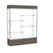 Ghent Lighted Floor Display Case 60x80x16, White, Satin 2175WB-SN-WV - alternate 1