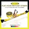 Tie 4 Safe 2'' x 60' Ratchet Tie Downs w/ Flat Hook WLL: 3,333 lbs. Yellow RT04C-560-M11N-Y-C-1 - alternate 4