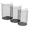 Homeroots Set of Three Black Metal Basket, 3PK 399672 - alternate 2