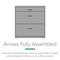 Space Solutions 30 in.W 3 Drawer Lateral File Cabinet, Home/Office, Letter/Legal Sizes, Arctic Silver 25072 - alternate 3