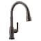 Delta Broderick Single Handle Pull-Down Kitchen Faucet With Touch2O Technology 9190T-RB-DST - alternate 2
