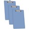 Acrimet 3 Pack Clipboard Letter Size Low Profile Clip & Side Rulers, Durable Plastic, Solid Blue, 3PK 134.AO - alternate 1