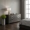 Homeroots 31" Refined Grey High Gloss Dresser 329649 - alternate 3