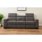 Homeroots 89" Brown Reclining Sofa With Black Legs 480912 - alternate 3