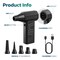 Purely Portable Wireless Air Duster 105,000 RPM Handheld Dust Blower with 5 Nozzles, Black D40 - alternate 4