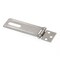 Prime-Line Door and Gate Safety Hasp Hinge Latch with Fixed Staple 4-3/8 inch with Screws Stainless Steel U 117171 - alternate 2