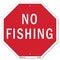 Signmission No Fishing, 10 Inch X 10 Inch, Aluminum Metal Signs OC-A-10-80 - alternate 1