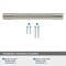 Amerock Bronx 5-1/16 in 128 mm Center-to-Center Satin Nickel Cabinet Pull BP36558G10 - alternate 3