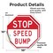 Signmission Stop Speed Bump, 10 inch X 10 inch, Vinyl Decal, 2PK OC-D-2PACK-10-274 - alternate 3