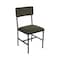 Bfm Seating Meghan Side Chair, Grade 4 Upholstered Seat & Back - Steel Frame - Sand Black Finish JS33CM2155-2155SB - alternate 1
