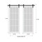 Sartodoors Sturdy Dbl Barn Door 56 x 96in W/, Light Grey Oak W/ Frosted Glass, 13FT Rail Hangers Heavy Set VEREGIO7288DB-OAK-5696 - alternate 3