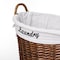 Wickerwise Handwoven Laundry Basket with Liner & Handles - Boho Decorative Storage Hamper for Clothes QI003106.BN.NEW - alternate 2