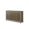 Homeroots 66" Champagne Solid and Manufactured Wood Six Drawer Double Dresser 490468 - alternate 1
