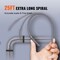 Vevor Drain Auger 25ft 1/4in Drum Plumbing Drain Snake Clog Remover Autofeed RC-2005F - alternate 2