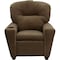 Flash Furniture Kids Recliner, 25" to 39" x 28", Upholstery Color: Brown, Weight Capacity: 90 lb. BT-7950-KID-MIC-BRWN-GG - alternate 1