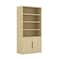Manhattan Comfort Rivington 40in Bookcase Cabinet in Natural Oak - Set of 2 2-BC006-NA - alternate 3