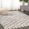 Jonathan Y Algaida Moroccan Diamond Shag Beige/Dark Gray 8 ft. x 10 ft. Area Rug SHG104A-8 - alternate 3