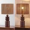 Jonathan Y Anderson 22" Bohemian Coastal Tiered Totem Resin w/Hand-Woven Paper Rope Drum Shade LED Table L, 2PK JYL5510B-SET2 - alternate 5
