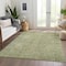 Homeroots 5' X 8' Sage Green And Brown Oriental Washable Indoor Outdoor Area Rug 603882 - alternate 4