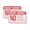 Signmission Private Prop No Soliciting Loitering Trespass Offe, 18'' X 24'' 2 Signs, Heavy Gauge Aluminum, 2PK A-1824-2PACK-24851 - alternate 1