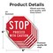 Signmission Stop Proceed with Caution, 6 inch X 6 inch, Vinyl Decal, 5PK OC-D-5PACK-6-15 - alternate 3
