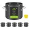 Ipower InfiniPower 5 Gallon Plant Grow Bags, 400G Thick Nonwoven Fabric Pots, 5PK GLGROWBAG5X5GRY - alternate 1