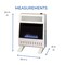 Procom Heating Liquid Propane Ventless Blue Flame Heater With Base Feet - 20,000 BTU, Manual Control ML200HBA-B - alternate 4