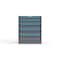 Strong Hold 5 drawer cabinet - (1x 3ft, 1x 4ft, 3x 6ft) - Blue accents - Keyed Different S3036-PPDAS-0504FS - alternate 1