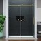Anzzi 60in Reversible Frameless Sliding Deco-Glass Shower Door w/ Soft-Close System Brushed Gold Finish SD-AZ20-02BG - alternate 3