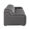 Homeroots 103" Dark Gray Italian Leather Reclining USB Sofa 632876 - alternate 6