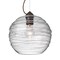 Besa Lighting Wave 10 Cord Pendant, Clear, Bronze Finish, 1x60W Incandescent 1KX-462761-BR - alternate 1