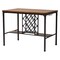 Baxton Studio Vintner Industrial Brown and Black Pub Table with Built-In Wine Cage 256-5386-5387-ZORO - alternate 1