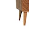 Homeroots 22" Brown Solid Wood Square Two Drawer Nightstand 651581 - alternate 3