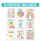Hadley Designs Colorful Calming Corner and Feelings Chart Posters, 9-Piece Set X004ACWTG3 - alternate 2