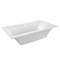 Kingston Brass 67" Acrylic Rectangular Drop-In Tub with Reversible Drain, Glossy White VTPN673619C - alternate 1