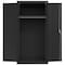 Sandusky Lee Wardrobe Storage Cabinet, 72 in H, 36 in W, 24 in D, Recessed, Keyed, Black, 1 Shelves EAWR362472-09 - alternate 1