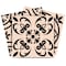 Homeroots 5" X 5" Cream And Black Mosaic Peel And Stick Removable Tiles 390774 - alternate 1