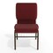 Flash Furniture Burgundy Fabric Church Chair, PK4 4-XU-CH-60096-BYXY56-BAS-GG - alternate 3