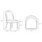 Manhattan Comfort 8-Piece Hillman Dining Chair and Arm Chair in Sand 8-DC087AR2-SD - alternate 3