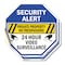Signmission Security Alert Private Property No, 4 inch X 4 inch, Vinyl Decal, 2PK OC-D-2PACK-4-187 - alternate 1