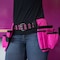 The Original Pink Box 2-Pouch Canvas Tool Belt, Pink PB2BELT - alternate 4