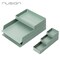Deli NUSIGN Modular Desk Organizer Set, Rounded Corners, Green ENS001 - alternate 1