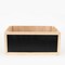 Homeroots 12" Organic Natural Wood Stacking Milk Crate with Chalkboard Side 471940 - alternate 2